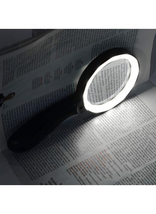 Magnifying Glass with Light, 10X Handheld Large Magnifying Glass 12 LED Illuminated Lighted Magnifier for Macular Degeneration, Seniors Reading, Soldering, Inspection, Coins, Jewelry, Exploring - pzsku/Z42686C5AFEB15F9C595CZ/45/_/1736426810/92a49cfe-88dc-4718-bf49-57af32c492bb