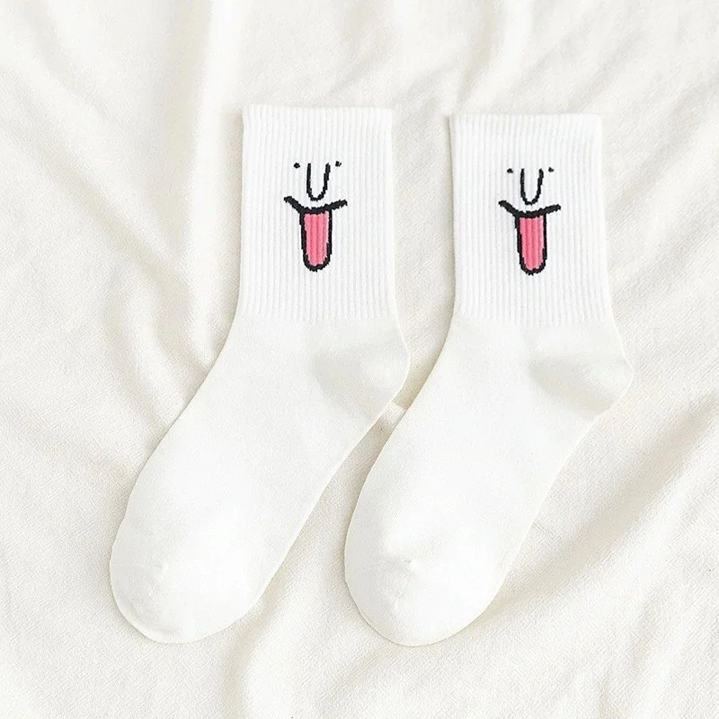 بي جي كي Men's Colorful Face Patterned Tennis Socks 10 Pcs