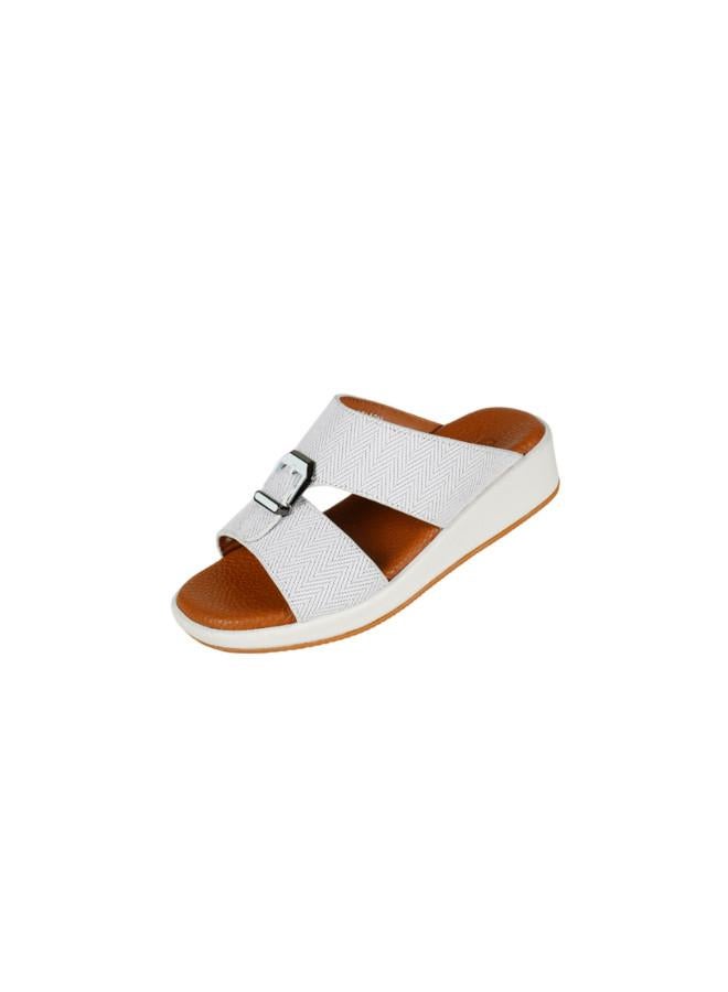 barjeel uno 008-3677 Barjeel Uno Boys Arabic Sandals MSA124 B White  - Image 1
