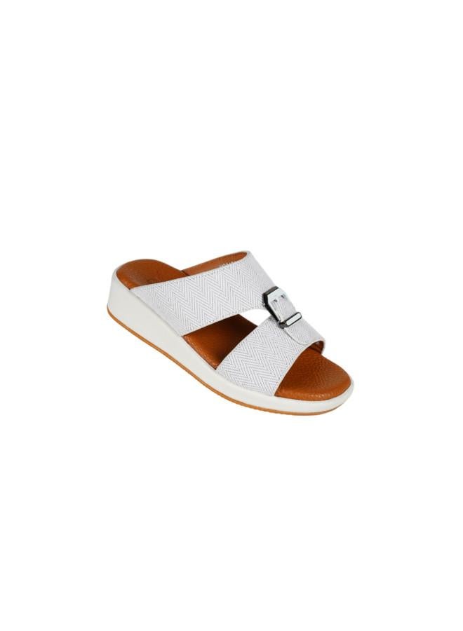 barjeel uno 008-3677 Barjeel Uno Boys Arabic Sandals MSA124 B White  - Image 2