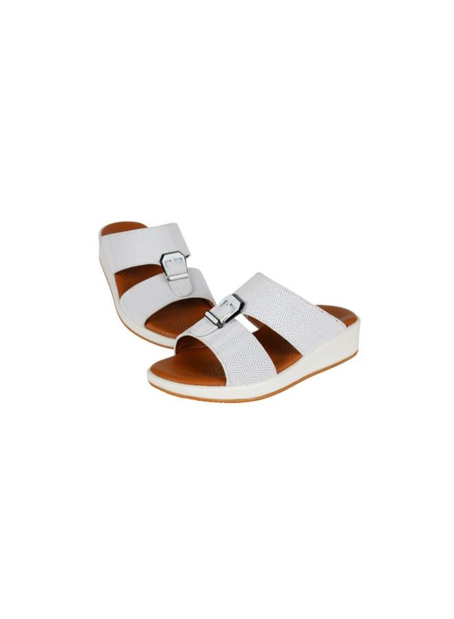 barjeel uno 008-3677 Barjeel Uno Boys Arabic Sandals MSA124 B White  - Image 3