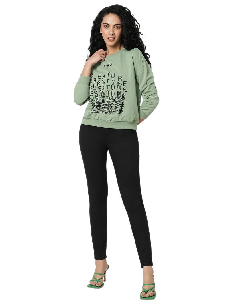 VERO MODA Women Solid Black Cotton Skinny Fit High Rise Ankle-Length Jeggings - Image 5