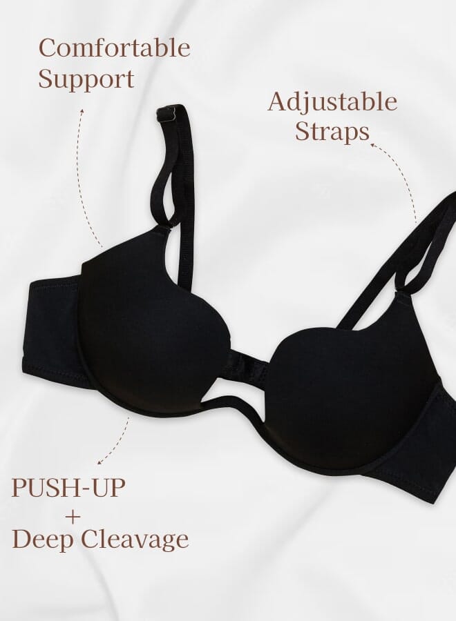 Every Woman Knows U-shaped Plunging Underwire Bra with Adjustable Straps and Molded Foam Cups 34-44 BCD - Image 5