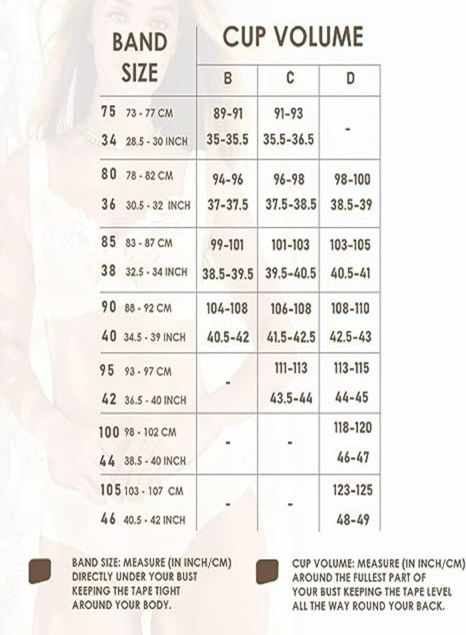 Every Woman Knows U-shaped Plunging Underwire Bra with Adjustable Straps and Molded Foam Cups 34-44 BCD - Image 4