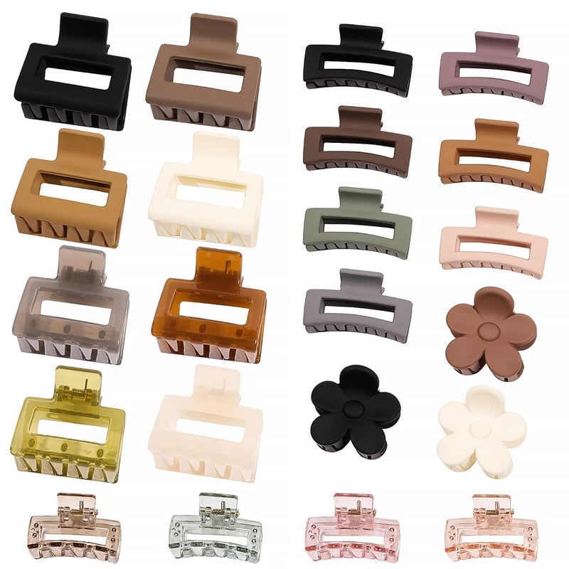 Small Claw Hair Clips for Thin Hair  22 Pcs Medium Mini Hair Clips for Shot Hair Tiny Clip Accessories for Women Girls