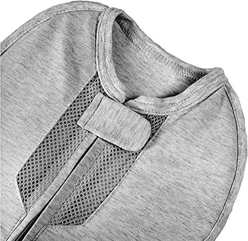 Woombie Air Nursery Swaddling Blanket - For Babies Up to 6 Months - Vented (Twilight/Heathered Gray, 14-19 lbs) - Image 3