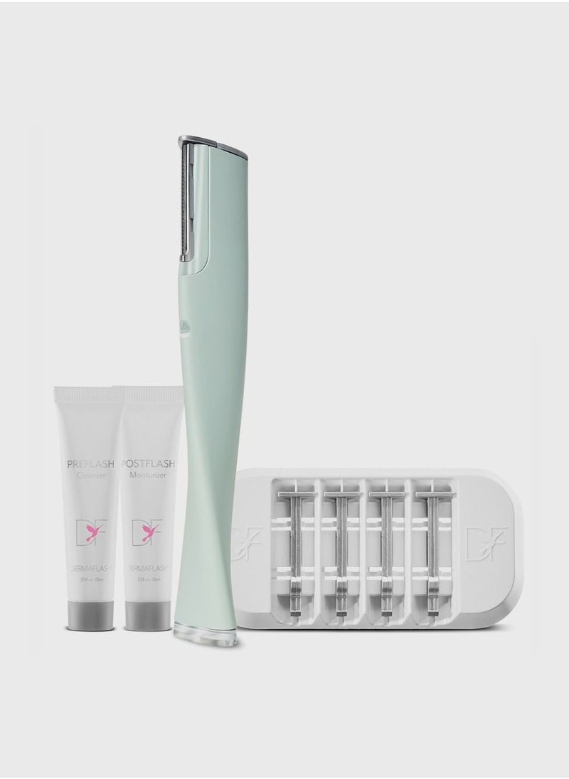 DERMAFLASH - Luxe Anti Aging Exfoliation Device Icy Green - Image 1