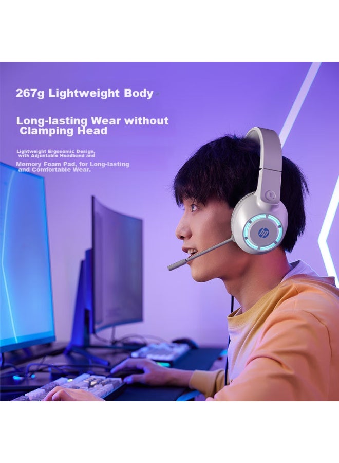 Hp Dhe-8013 Wired Over-ear Headphones, Noise-cancelling Stereo Surround Gaming Headset For Pubg, Study And Entertainment, With Microphone And Usb Interface - Image 4