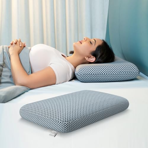 WELLGIVER Orthopedic Memory Foam Deep Sleep Pillow | 2 Years Warranty | Design for Neck & Shoulder Pain Relief | 20 x 13 x 4 Inch | Standard | Removable Zipper Cover | Pack 1 - Image 1