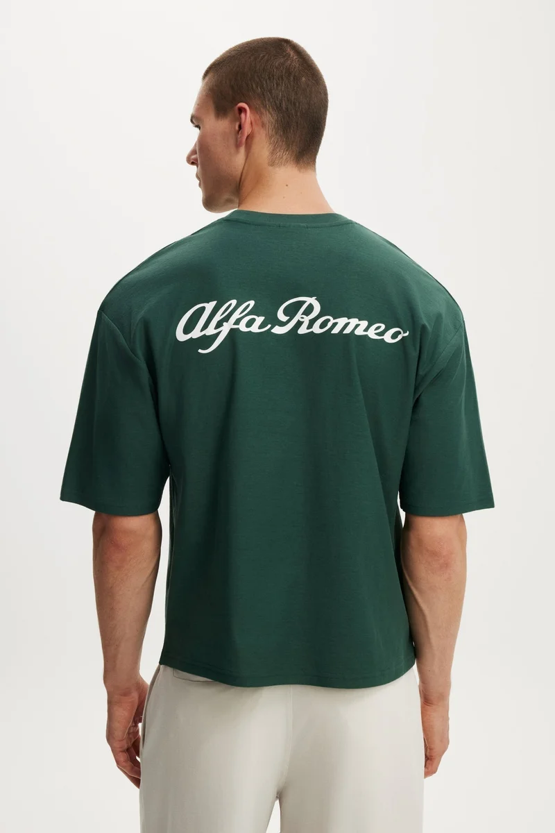 Cotton On CROPPED FIT ALFA ROMEO T-SHIRT