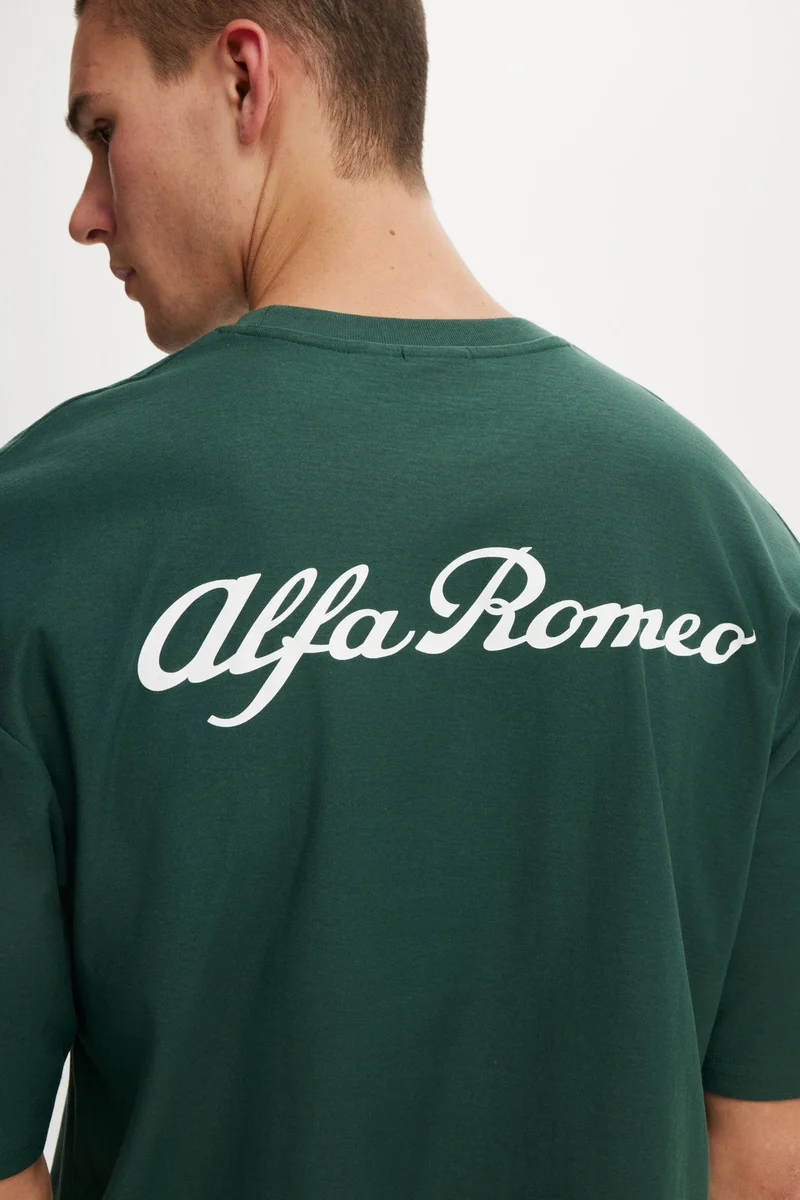 Cotton On CROPPED FIT ALFA ROMEO T-SHIRT