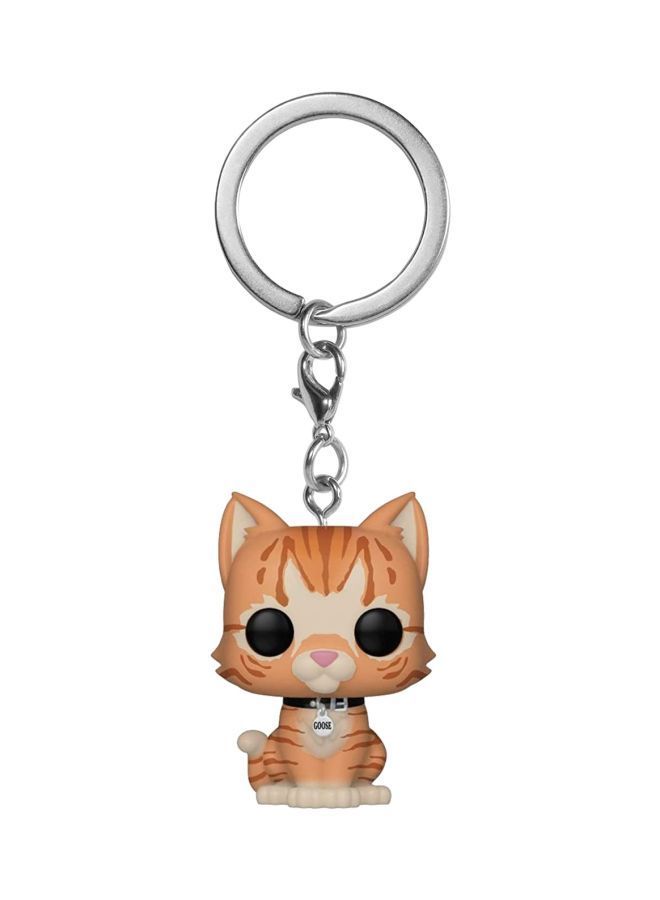 NIBEMINENT Pop! Captain Marvel Cat Eater Figure Toy Keychain - Image 1