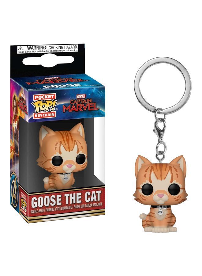 NIBEMINENT Pop! Captain Marvel Cat Eater Figure Toy Keychain - Image 2