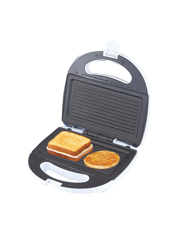 GEEPAS Sandwich Toaster Non Stick Heating Plate Thermostat Control With Indicator Light 750 W GGT686N Black/White - Image 1