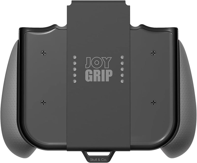 سكال اند كو Skull & Co. JoyGrip لوحدة تحكم Nintendo Switch وSwitch OLED Joy-Con: حامل عصا تحكم محمول قابل لإعادة الشحن مع مقابض قابلة للتبديل - رمادي - Image 1