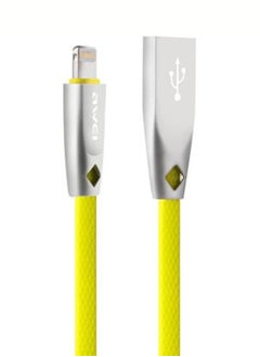 Awei AWEI CL-95 Lightning Charging Cable 1Meter - Yellow  - Image 1