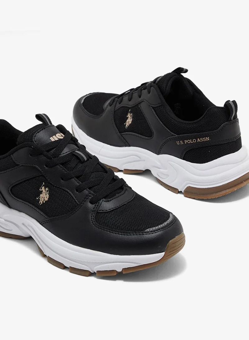 U.S. Polo Assn. black U.S. Polo Assn. Women’s SORLEY GLB 6FX Chunky Sole Sneakers - Black for Women | Best Price UAE