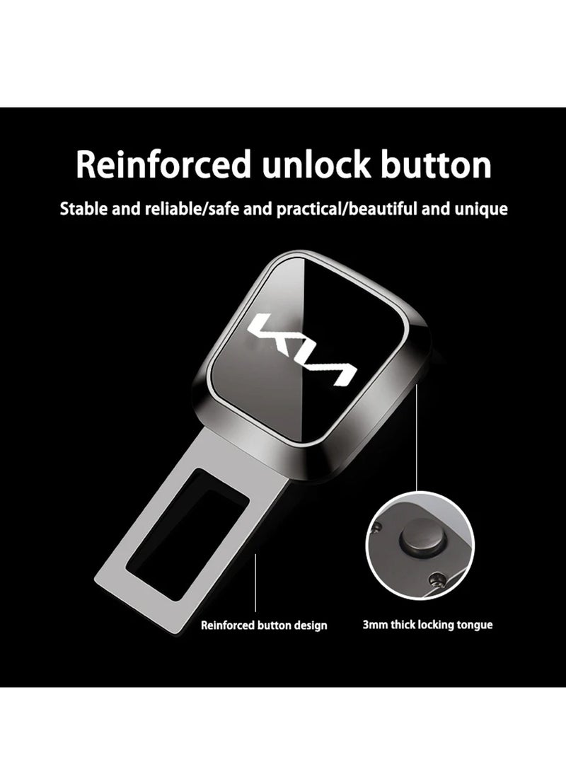 KIA Original Car Seat Belt Buckle Extender Clip 1Pc Safety Seatbelt Extension Zinc Alloy Lock Tongue Reinforced Button Universal Car Seat Belt Extension Adapter Durable Secure Fit Easy Install Automotive Accessory - Image 4