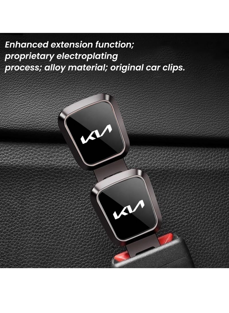 KIA Original Car Seat Belt Buckle Extender Clip 1Pc Safety Seatbelt Extension Zinc Alloy Lock Tongue Reinforced Button Universal Car Seat Belt Extension Adapter Durable Secure Fit Easy Install Automotive Accessory - Image 5