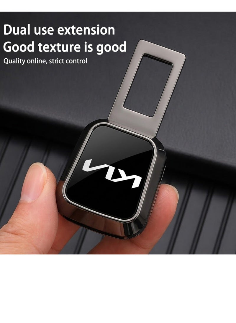 KIA Original Car Seat Belt Buckle Extender Clip 1Pc Safety Seatbelt Extension Zinc Alloy Lock Tongue Reinforced Button Universal Car Seat Belt Extension Adapter Durable Secure Fit Easy Install Automotive Accessory - Image 2