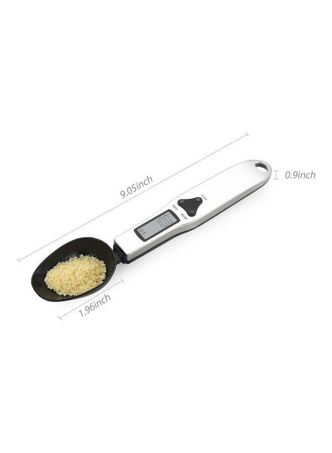 NIBEMINENT Digital Kitchen Spoon Scale With LCD Display Black/White - Image 4