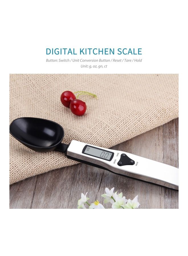 NIBEMINENT Digital Kitchen Spoon Scale With LCD Display Black/White - Image 5