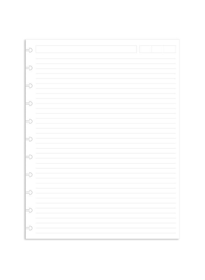 Nokingo (Pack of 2) Letter Size Refills Paper, A4 Loose Leaf Paper for TUL Custom Note-Taking System Discbound Notebook Planner Inserts, 200 Sheets/400 Pages, White, 8.5 X 11 Inch - Image 2