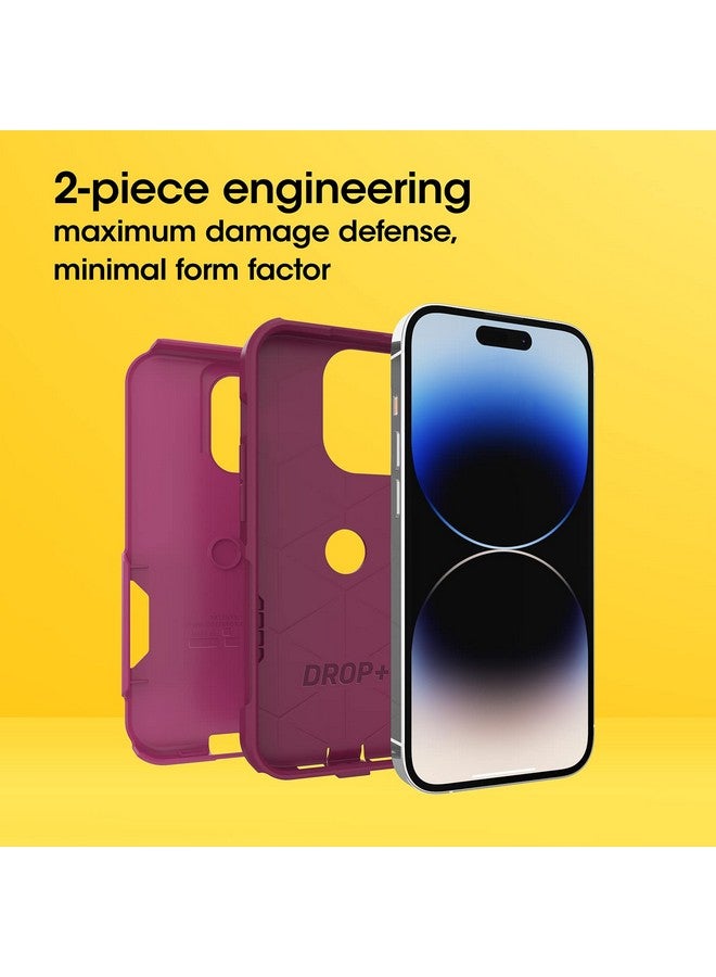 أوتربوكس جراب OtterBox Commuter Series لهاتف iPhone 14 Pro (فقط) - INTO The Fucshia (وردي)، نحيف ومتين، مناسب للجيب، مع حماية للمنافذ - Image 3