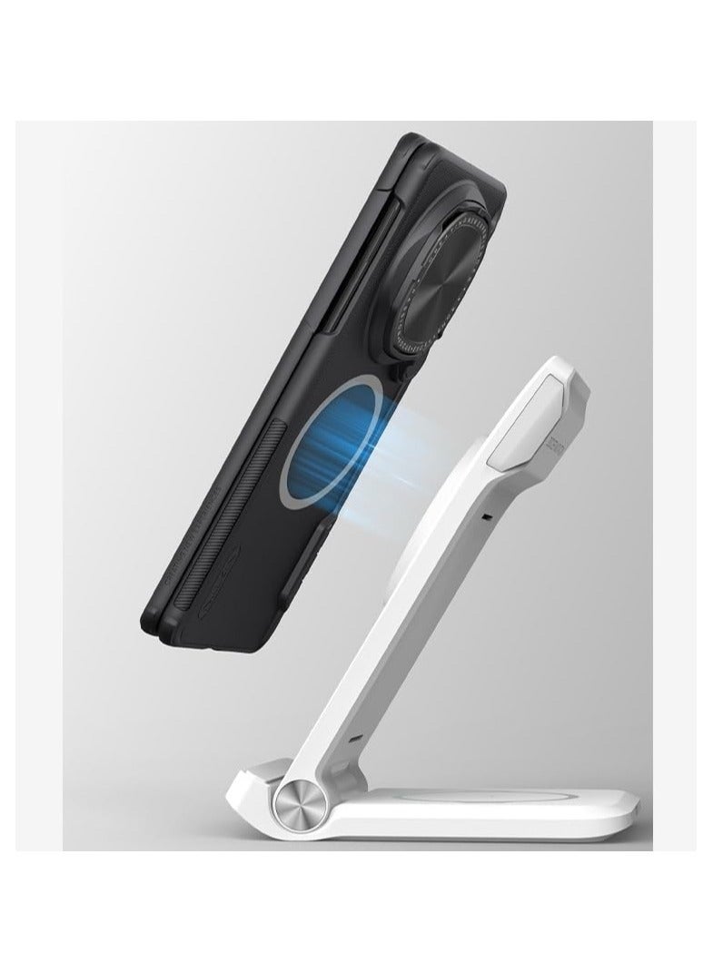 general Compatible with Huawei Mate X6 Magnetic shell Frosted Shield Prop Magnetic shell Camera cover holder Foldable case for Mate X6 phone - Image 2