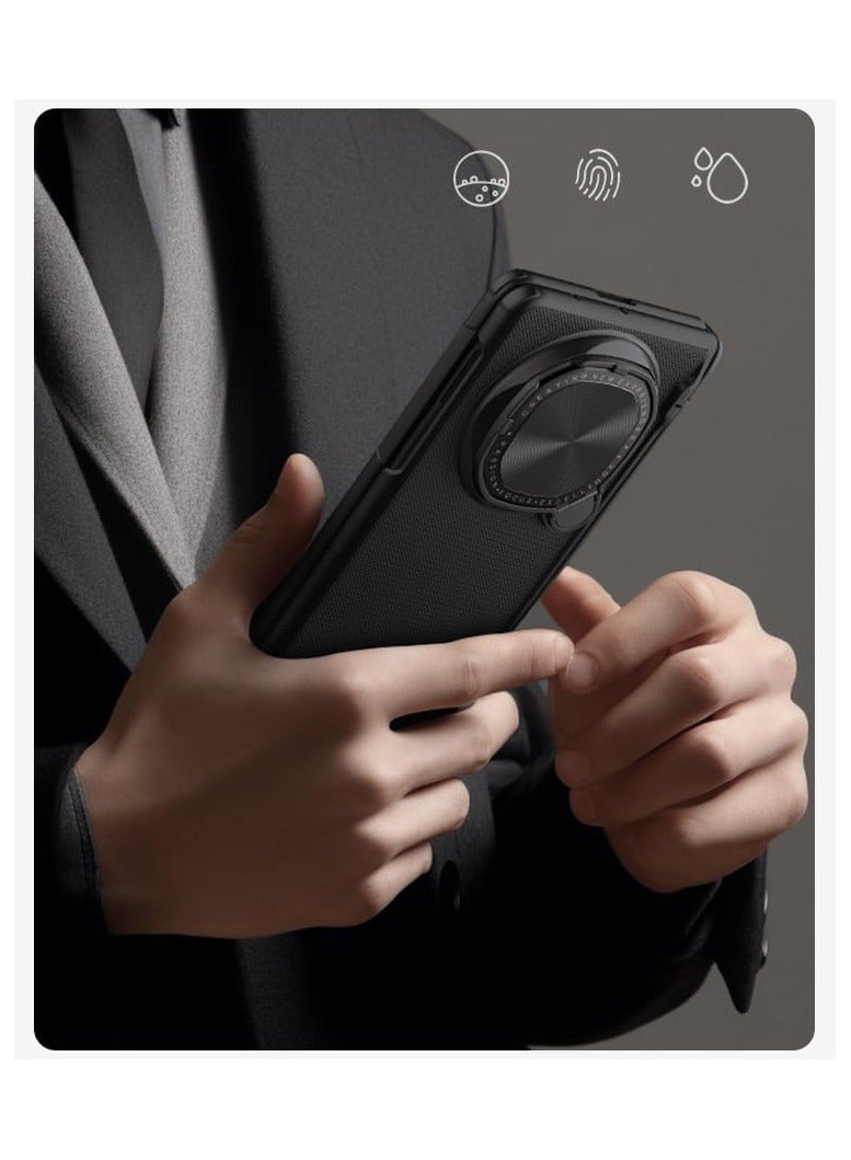 general Compatible with Huawei Mate X6 Magnetic shell Frosted Shield Prop Magnetic shell Camera cover holder Foldable case for Mate X6 phone - Image 5