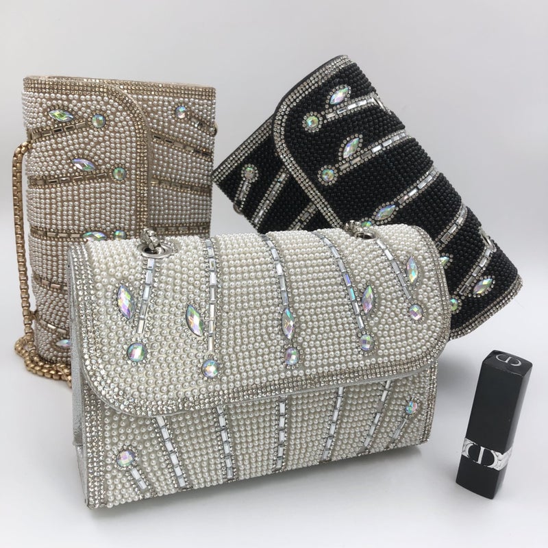 Flash Diamond E-Commerce Direct Supply Ladies Evening Bag Clutch Bag Korean Wedding Evening Bag Manufacturers Supply Handbag - Image 3