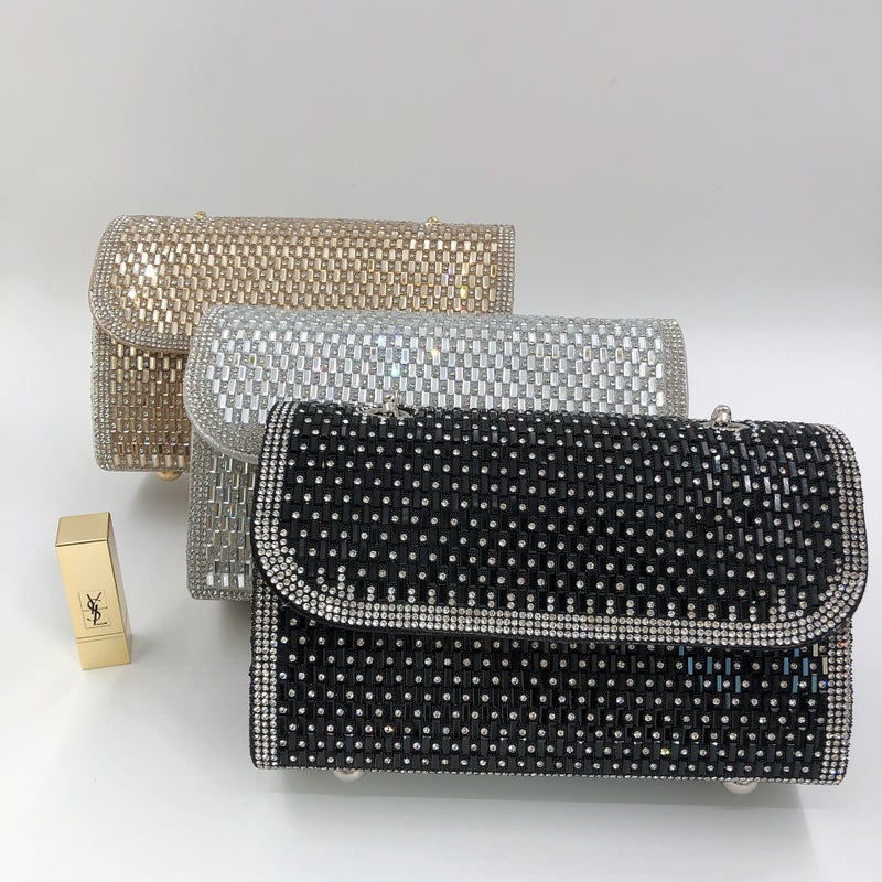 Flash Diamond E-Commerce Direct Supply Ladies Evening Bag Clutch Bag Korean Wedding Evening Bag Manufacturers Supply Handbag - Image 4