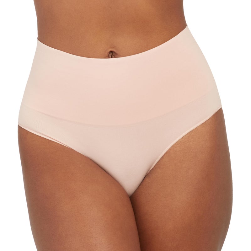 SPANX SPANXshape Everyday Shaping Brief - Core Control Shapewear Underwear - Invisible Under Clothes - Seamless Design - Vintage Rose - Large - Image 1