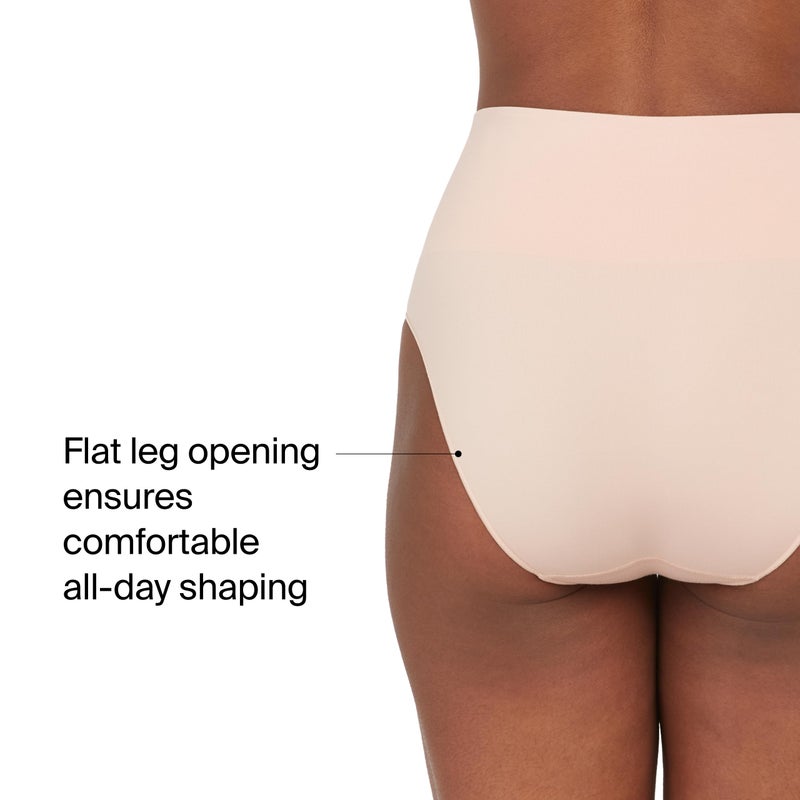 SPANX SPANXshape Everyday Shaping Brief - Core Control Shapewear Underwear - Invisible Under Clothes - Seamless Design - Vintage Rose - Large - Image 4