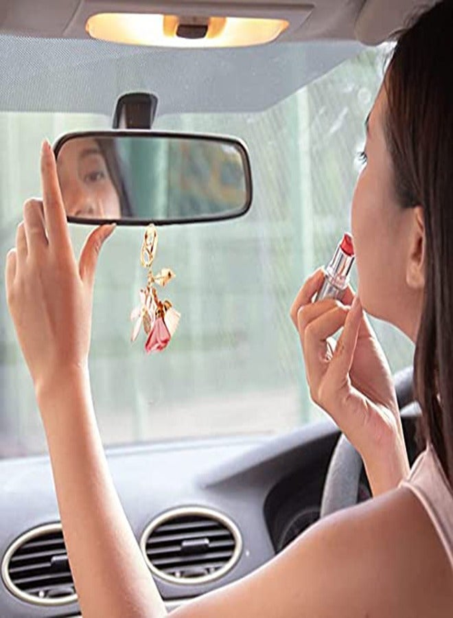 Rhinestone Flower Keychain for Women, Tassel Leaf Key Ring Pendant for Handbags and Wallets, Car Keys and Purse Accessories, Stylish Lanyard Charm for Everyday Use - Image 3