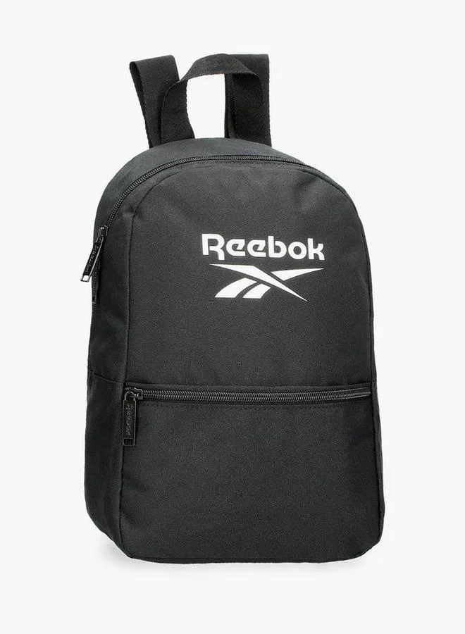 Reebok Logo Print School Backpack With Adjustable Straps And Zip Closure - 38X19X43 Cm