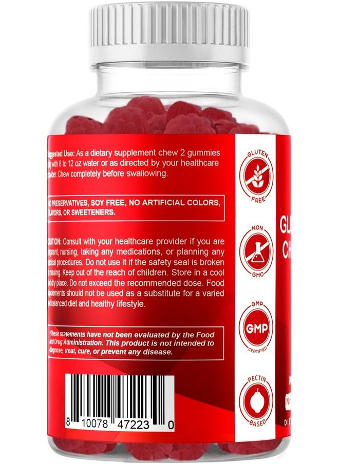 2 Pack Glucosamine Chondroitin Gummies With Msm & Vitamin E Joint Support 60 Pectin Based Gummies