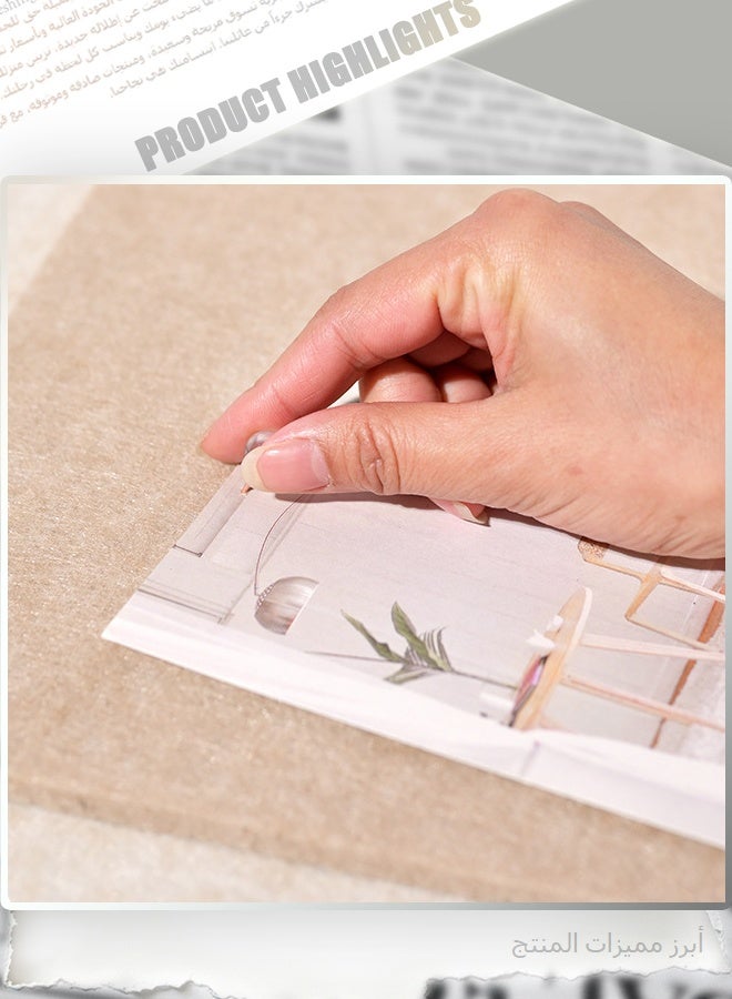 لوحة دبابيس من اللباد بتصميم دب لطيف (40×80 سم)، زينة جدارية قابلة للإزالة لغرف الأطفال، تتضمن دبابيس ملونة وشرائط لاصقة. - Image 3