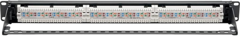 TRIPPLITE لوحة توصيل إيثرنت 24 منفذ Cat6 من Eaton، RJ45، تركيب على الرف 1U، معايير الأسلاك EIA/TIA 568A/B لإنهاءات 110 وكرون، (N252-P24)، أسود - Image 4