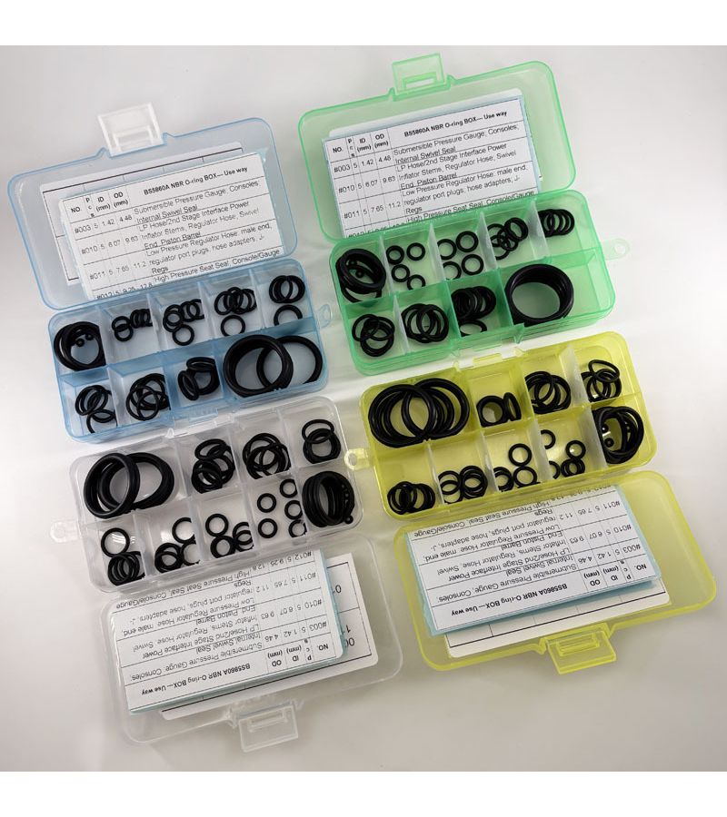 Transparent O Ring Replacement Kit Sealing Rings AS568 Standard 003 011 - Image 1