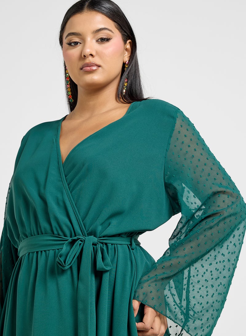 Ella Plus Emerald Maxi Dress - Image 3