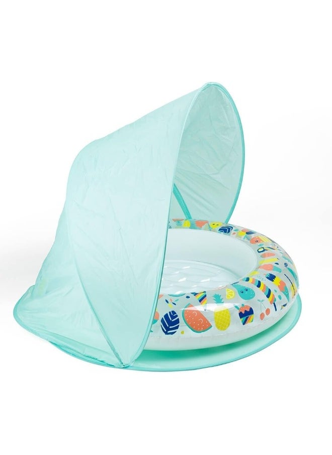 EUREKA KIDS Baby Pool With Tent 40+Upf Uv Protection | Perfect For Beach, Pool And Travel | For 18M+  - Image 2