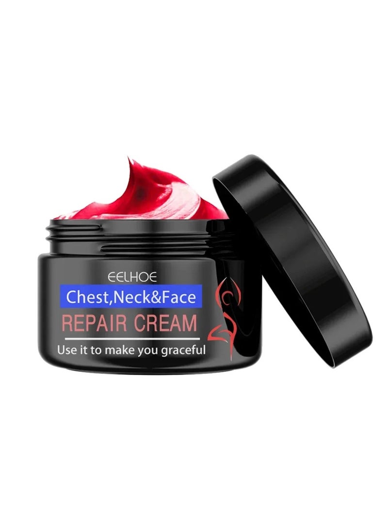EELHOE Facial Repair Cream, Neck Wrinkle Remover Cream, Whitening Brightening Anti Ageing Skin Tightening Cream, Moisturizing Neck Firming Cream Lotion, Repair Cream For Face, Chest, Neck - Image 1