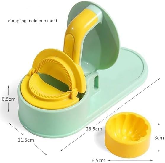 KHODIFY Khodify Dumpling Maker 3 in 1 Momo Maker Gujiya Maker Machine Momos Maker Machine Kajjikayalu Karanji Maker Samosa Maker Skin Press Mould for Ghughra with Dumpling Puri Maker  - Image 2