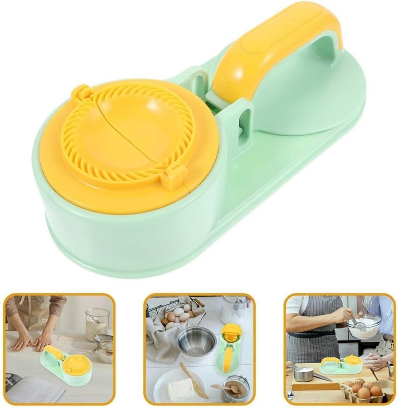 KHODIFY Khodify Dumpling Maker 3 in 1 Momo Maker Gujiya Maker Machine Momos Maker Machine Kajjikayalu Karanji Maker Samosa Maker Skin Press Mould for Ghughra with Dumpling Puri Maker  - Image 3
