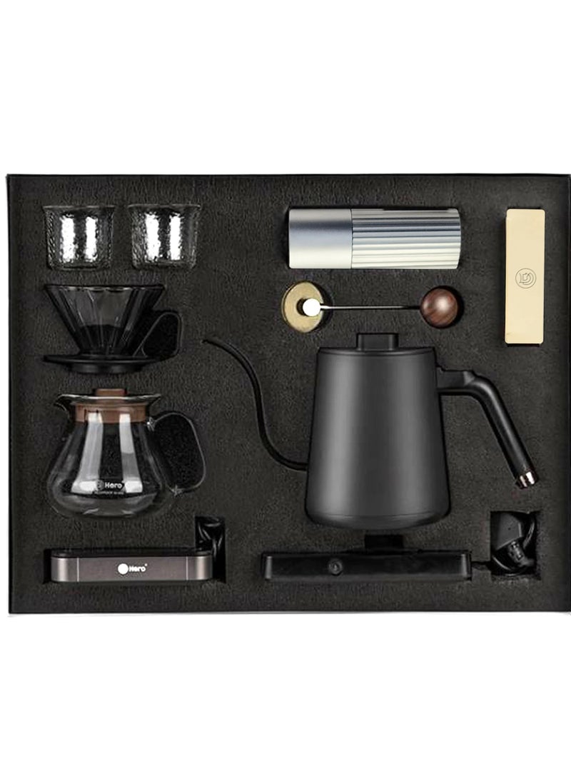 زيروهيرو صندوق هدايا مجموعة تحضير القهوة من زيرو هيرو Hero Z3Pro Advanced -باللون الأسود - Image 1