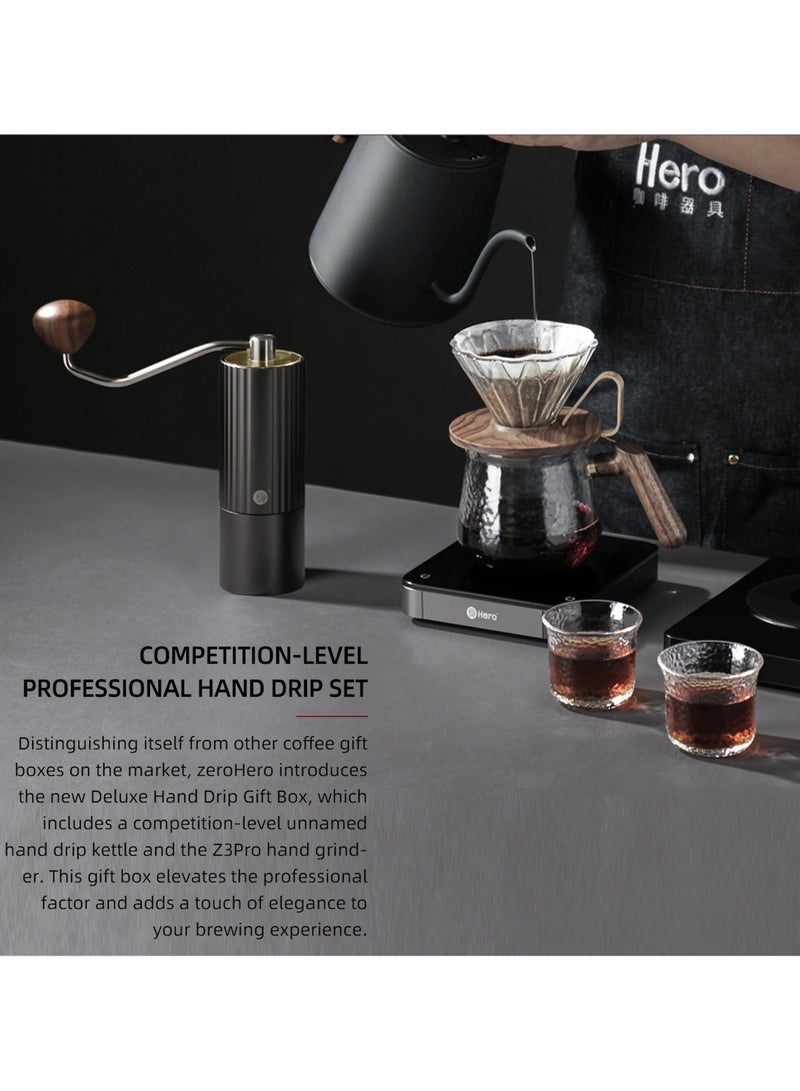 زيروهيرو صندوق هدايا مجموعة تحضير القهوة من زيرو هيرو Hero Z3Pro Advanced -باللون الأسود - Image 3