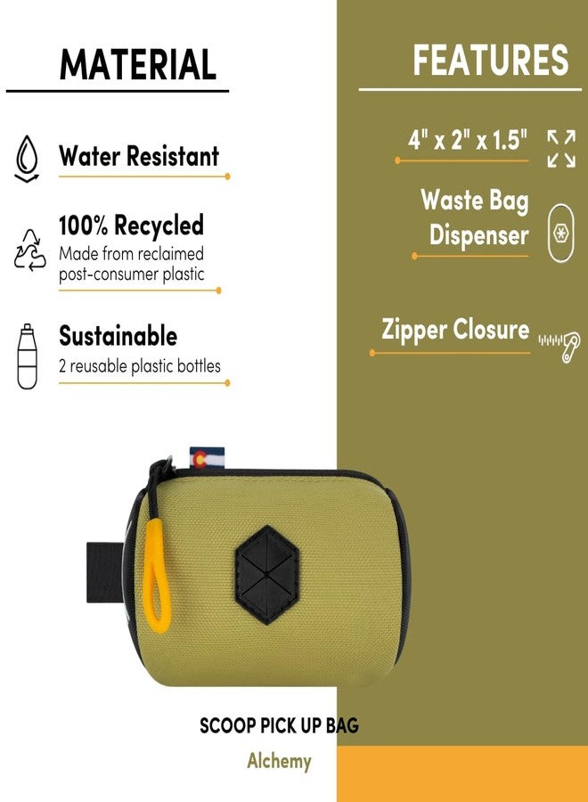 OllyDog Scoop Pick Up | Dog Poop Bag Holder | Lightweight & Water-Resistant Dispenser | Leash Attachment for Hands-Free Carry | Fits Standard Waste Bag Rolls (Alchemy) - Image 5