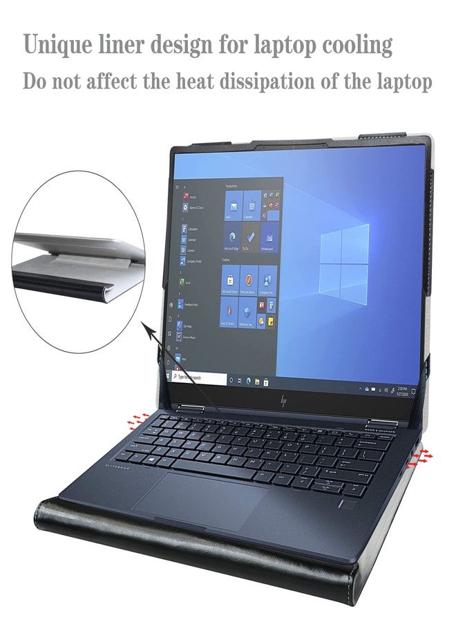 Alapmk Protective Case for 13.5" HP Spectre x360 14-eaXXXX 14-efXXXX/HP Elite Dragonfly Chromebook/HP Dragonfly G4 & Case for Lenovo ThinkBook Plus Gen 4 [Not fit Elite Dragonfly G1 G2],Black - Image 5