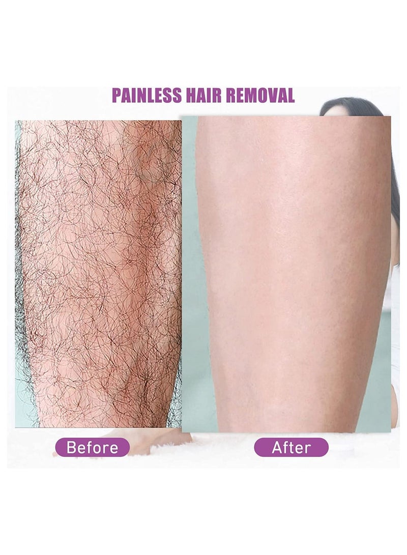 ممحاة الشعر الكريستالية، مزيل الشعر، أداة إزالة الشعر السحرية المحمولة القابلة للغسل، أداة إزالة الجلد الناعم الحريري للرجال والنساء، يمكن استخدامها في أي جزء من الجسم (ذهبي) - Image 3